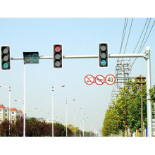 Hot Galvanized Octagonal Traffic Sign CCTV Steel Pole